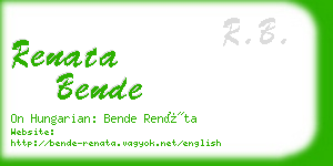 renata bende business card